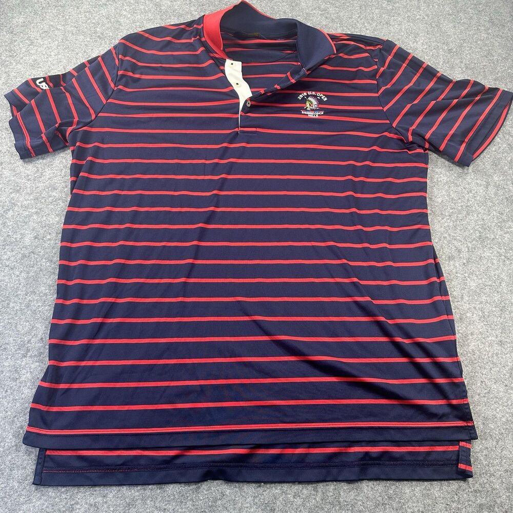 2018 U.S. Open Shinnecock Hills Shirt Mens XL Blue Golf Polo Ralph Lauren